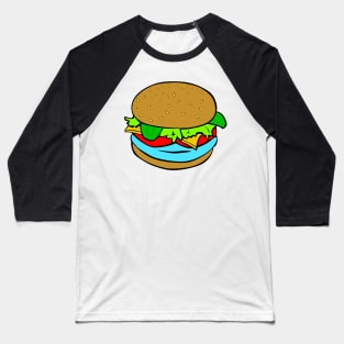 Alien meat burger Baseball T-Shirt